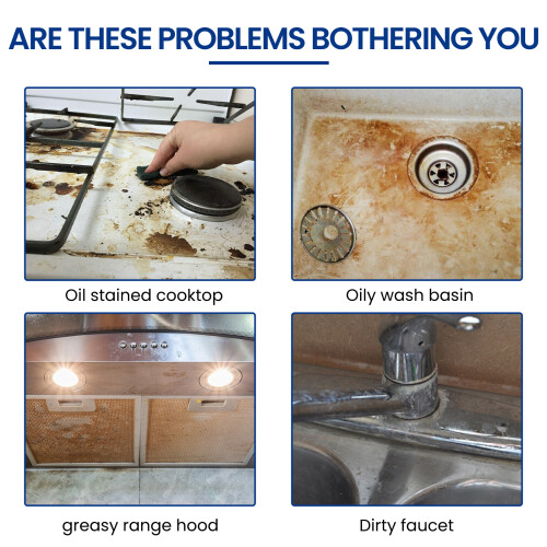 Kitchen Foam Cleans Heavy Grease, Stains & Rust for Stoves & Cookware 2