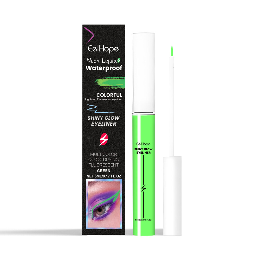 Fluorescent Eyeliner Liquid (Green) Long-Lasting Smooth Moisturizing