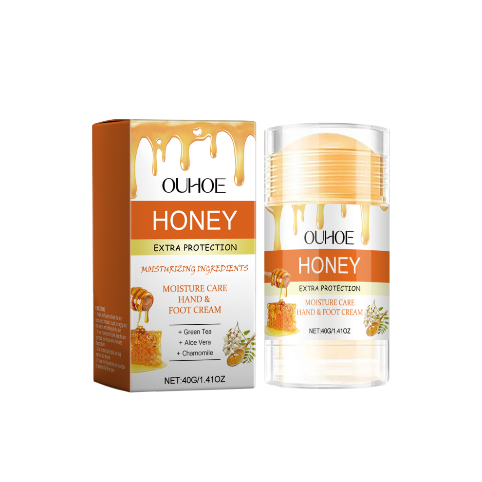 Cream Hand & Foot Care Stick: Deep Moisturizing Honey Exfoliating