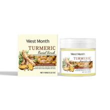 Facial Scrub, Gently Cleanses, Exfoliates, Moisturizes, Brightened