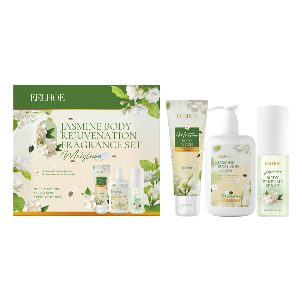 Jasmine Body Care Set: Gentle Cleansing & Moisturizing Fragrance