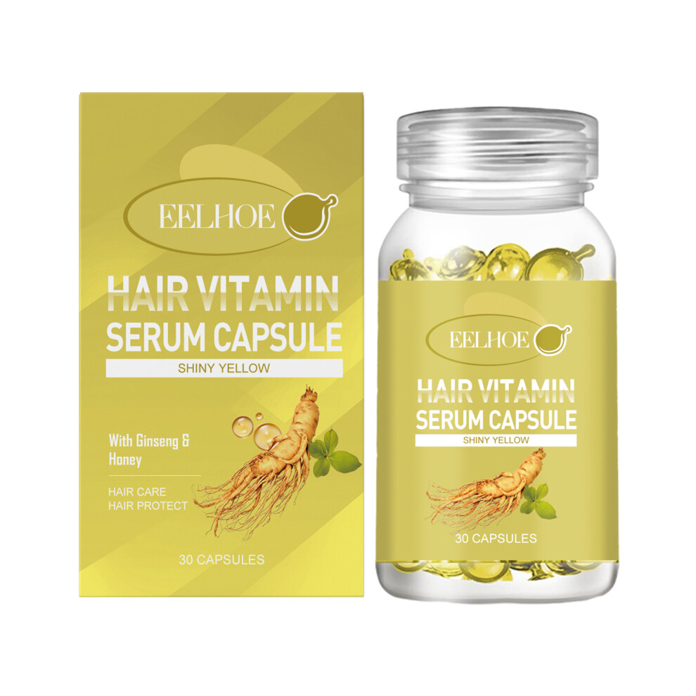 Yellow Hair Essential Oil Capsule Scalp Moisturizing For Dry Hair Smooth