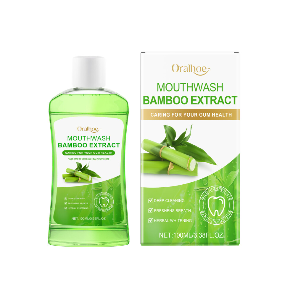 Bamboo Fresh Breath Mouthwash Removes Odors Repairs Gums