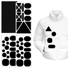 Nylon reparatiepatches voor outdoorkleding, eenvoudig te gebruiken zelfklevende patches voor het repareren van wasbare donsjassen, hittebestendige