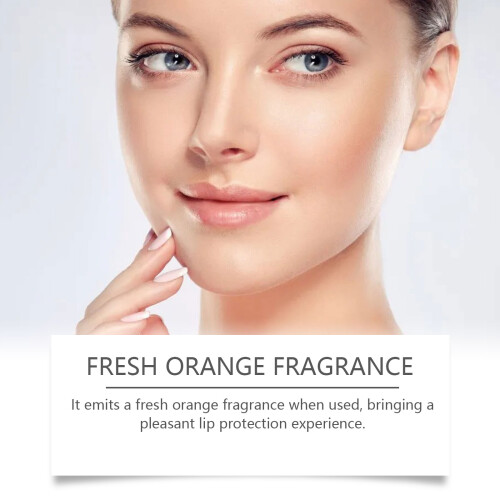 Orange 2-in-1 Lip Scrub & Balm, Exfoliating Moisturizing 2