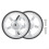 Smooth Rolling 60mm Easy Wheel for Folding Bikes Aluminium Alloy and Rubber Silver 1