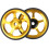 Smooth Rolling 60mm Easy Wheel for Folding Bikes Aluminium Alloy and Rubber Silver 2