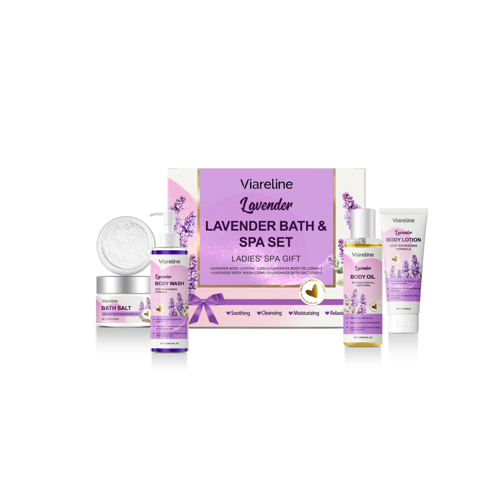 Lavender Shower Set, Moisturizing & Fragrant, Smooth Skin