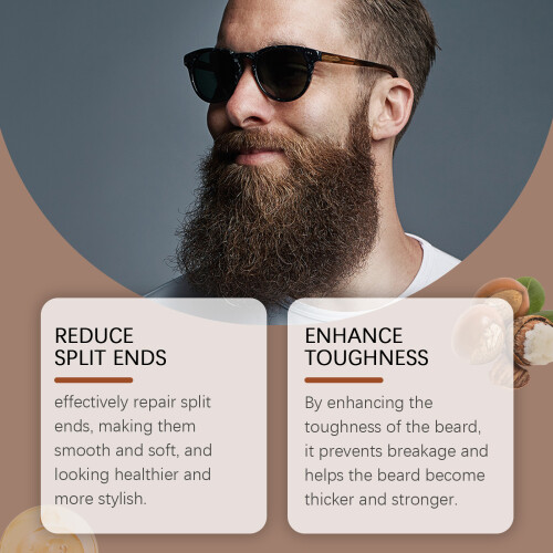Men's Beard Care Essential Oil, Moisturizing Hydrating Soft Shine 2