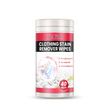Jue Fish Clothes Stain Remover Wipes - Oil, Mildew, Color Preserving