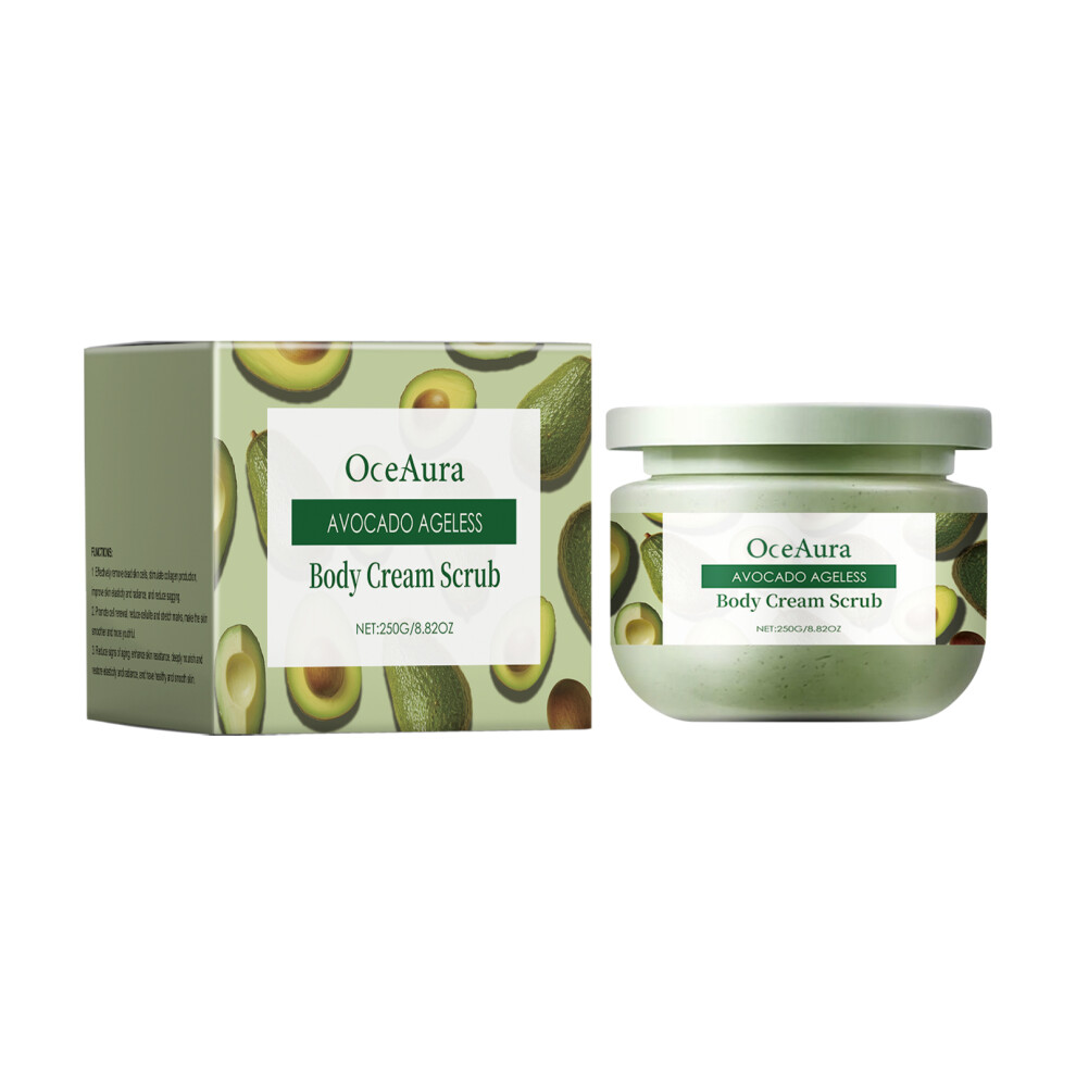 Avocado Body Scrub Exfoliating Dead Skin Q10 Moisturizing Soft Skin