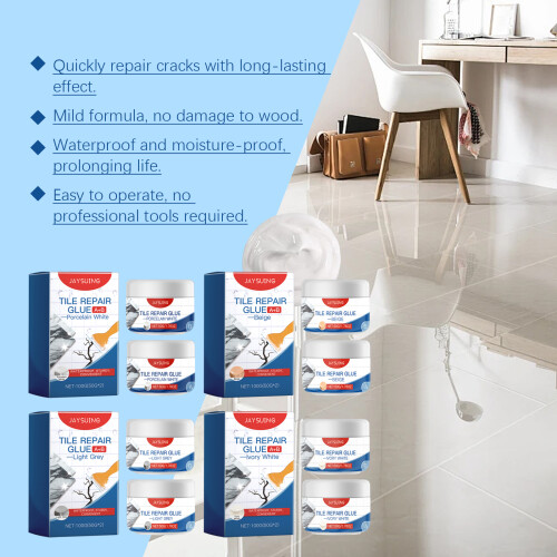 Tile Repair Adhesive (Light Gray) Waterproof Gap Seal 2