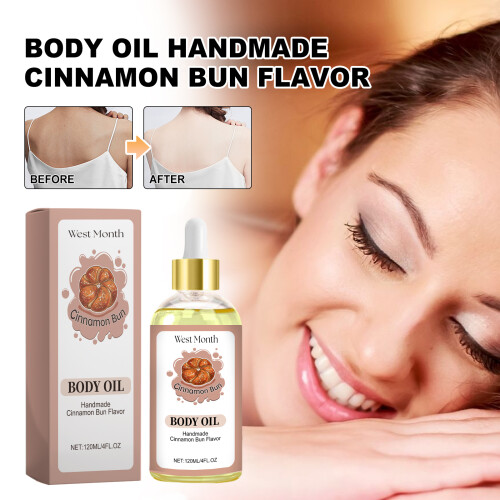 Body Oil Handmade Cinnamon Bun Flavor 1