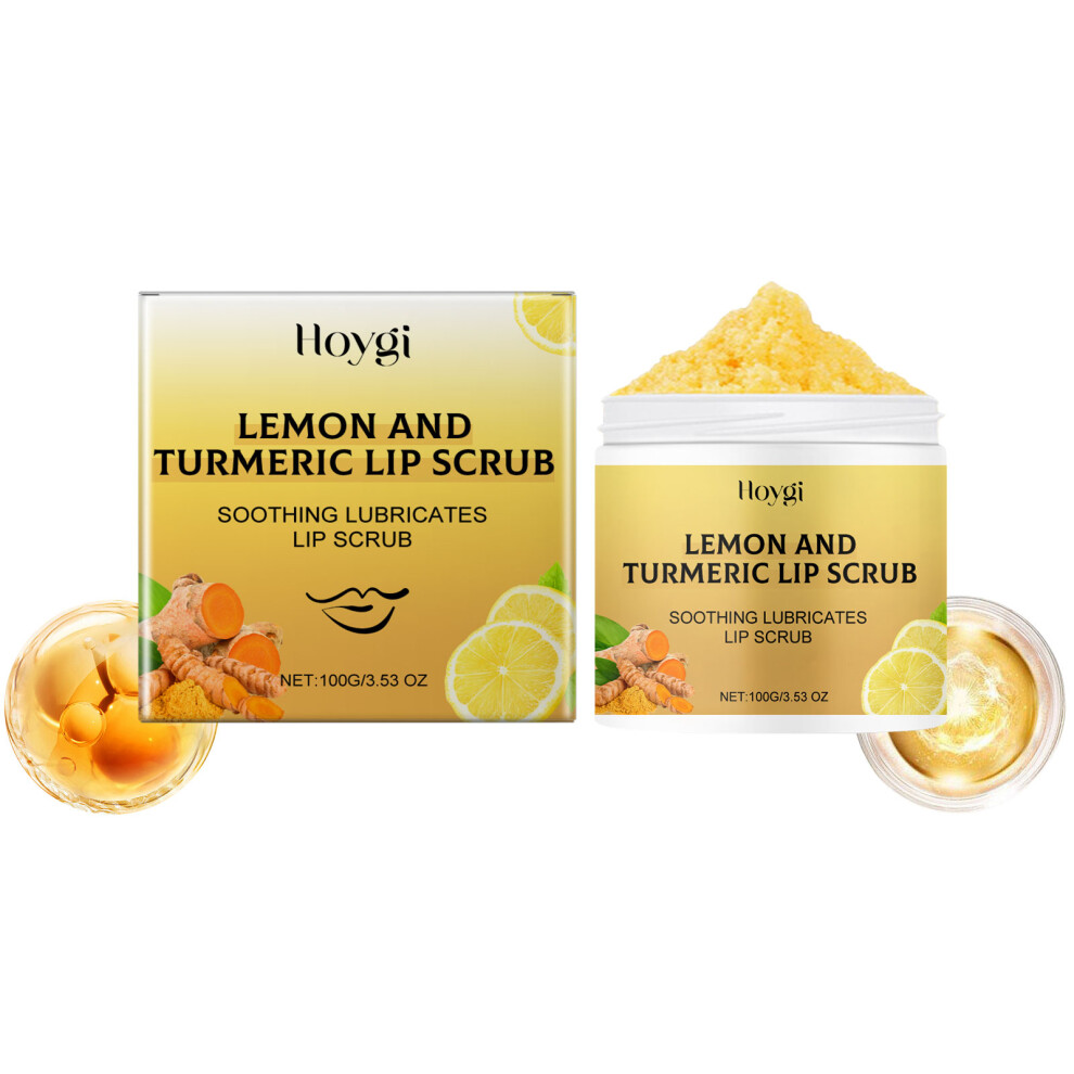 Turmeric Lemon Lip Scrub - Exfoliating & Moisturizing