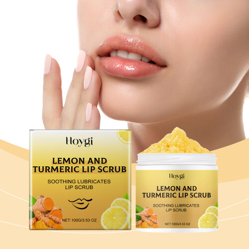 Turmeric Lemon Lip Scrub - Exfoliating & Moisturizing 1