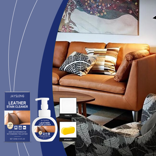 Leather Cleaner, Stain, Dust & Oil Remover 1