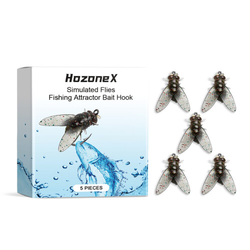 Bionische Insekten-Fischköder-Haken, Weich, Weiß