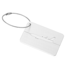 Bagagelabeltjes met metalen textuur voor identificatie van reistassen, kofferlabeltjes van aluminiumlegering met een oppervlakkige draadtekening,