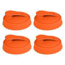 Leak proof Silicone Can Cover Efficient Dishwasher-orange color
