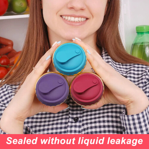 Leak proof Silicone Can Cover Efficient Dishwasher-orange color 1