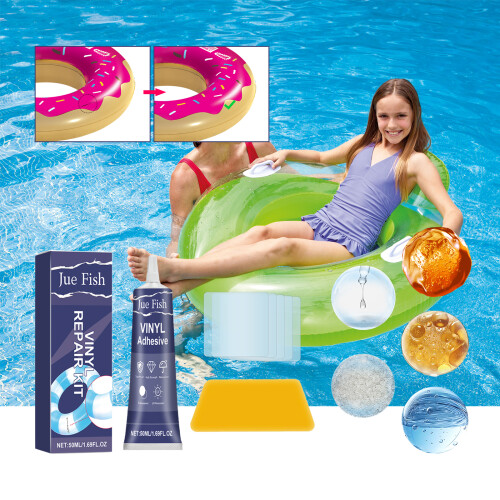 Vinyl Repair Kit, Self-Adhesive Patch for Inflatable Items 1