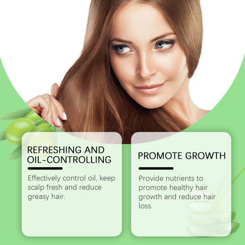 Aloe-Vera-Shampoo mit ätherischem Öl für Kopfhaut 2