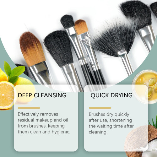 Makeup Brush Cleaner, Cleans Residue, Gentle & Portable 2
