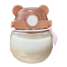 Tragbare Wasserflasche für Kinder und Jugendliche bei Outdoor-Aktivitäten, große Kapazität, bärenförmige Trinkflasche, schnelltrocknend, mit