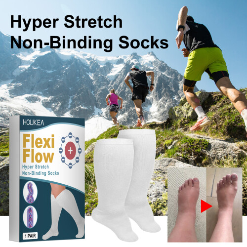 Hyper Stretch Non-Binding Socks for Foot Swelling & Discomfort Relief 1