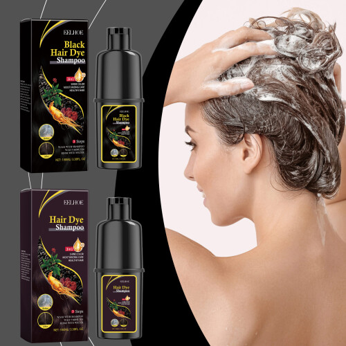 Haarschwarzungsshampoo Braun Kräuterfeuchtigkeit Pflegend 1