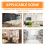 Plastic Wrap Storage Box, Wall Mount Large Capacity 3