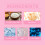 Kids Makeup Gift Box Lipstick Eyeshadow Set 6