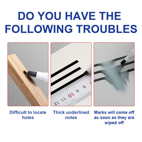 Long Nib Woodworking Marker, Oil-Based Waterproof Quick-Dry 2