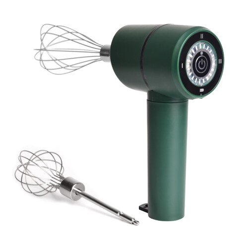 Wireless Electric Hand Mixer For Baking Nonrust Steel Whisks MultiSpeed Adjustable Green Kitchen Tool