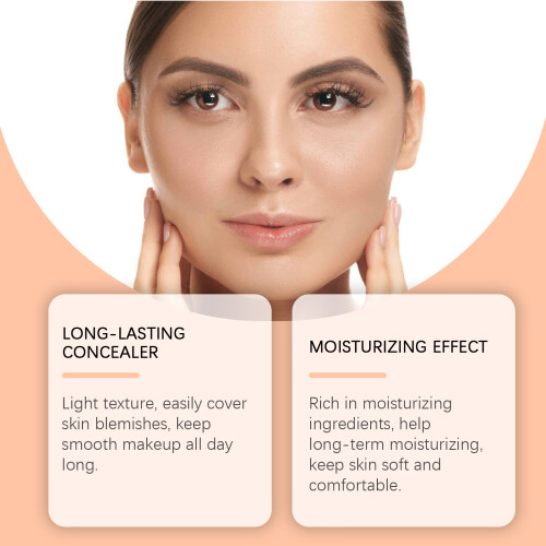 Liquid Foundation Concealer, Moisturizing, Brightening & Hydrating 2