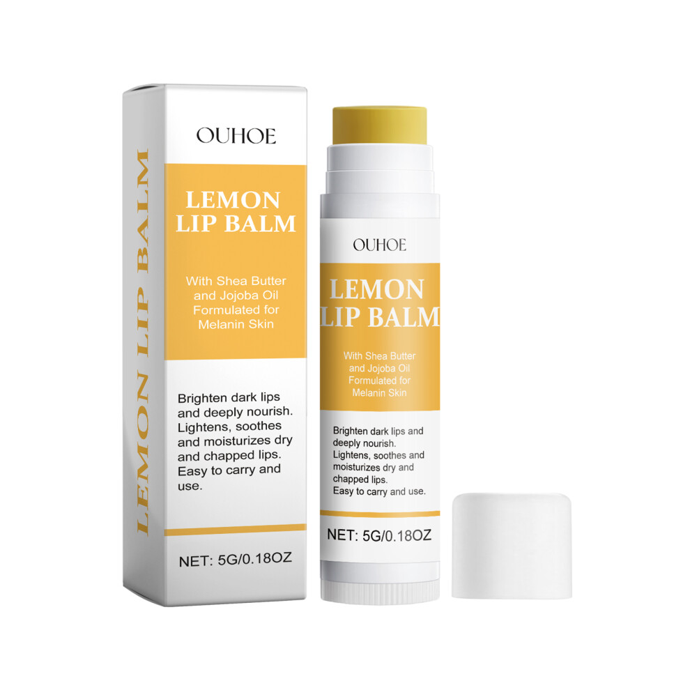 Lemon Ginger Lip Balm Moisturizing Prevents Dry Cracking