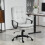 Homcom (Grey) HOMCOM Office Chair, Computer Desk Chair with Dual-Layer Padding 1
