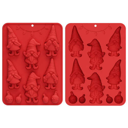 Reusable Silicones Christmas Mold For Baking Crafts Dishwasher