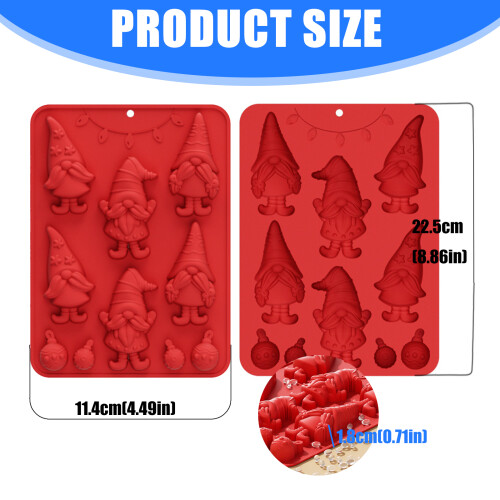 Reusable Silicones Christmas Mold For Baking Crafts Dishwasher 1