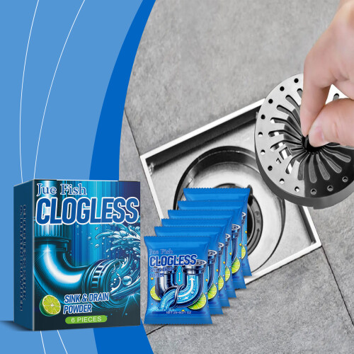 Jue Fish Pipe Unclogging Powder, Bathroom Drain Anti-Clog 1