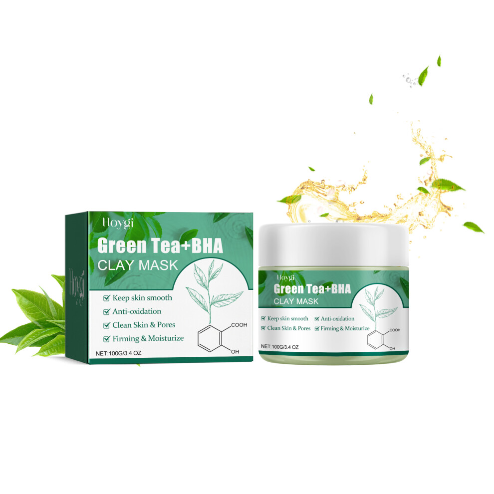 Green Tea Cleansing Mud Mask, Whitening Blackhead Acne Removal