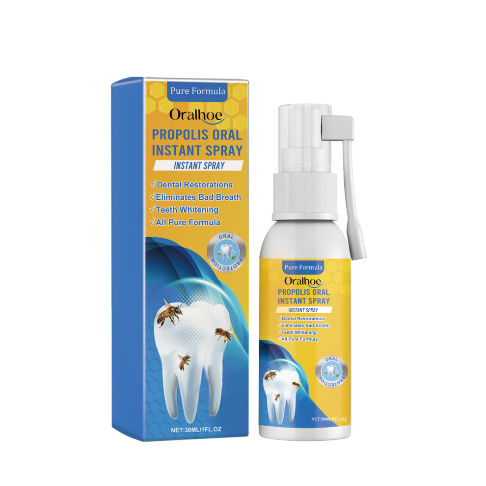 White Propolis Oral Spray For Tartar, Fresh Breath & Teeth