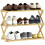 Homcom (S) HOMCOM Bamboo Shoe Rack, Folding Shoe Shelf 2