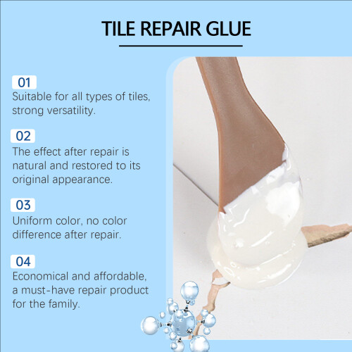Tile Repair Adhesive (Ivory White) Waterproof Gap Seal 2