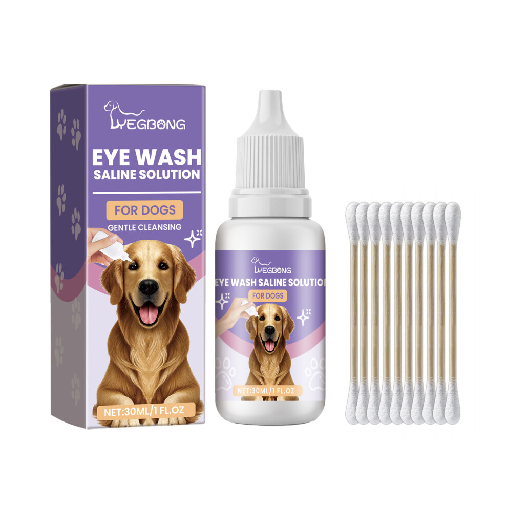 Dog Saline Eye Cleanser: Cleans Tear Stains & Soothes Eyes