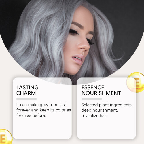 Silbergraues Haarspray, langanhaltend feuchtigkeitsspendend 2