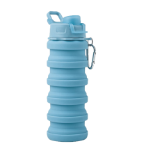 Umweltfreundliche, faltbare Wasserflaschen, wiederverwendbare, tragbare Sport-Wasserflasche für Reisen und Sport, platzsparendes Falt-Design, leicht