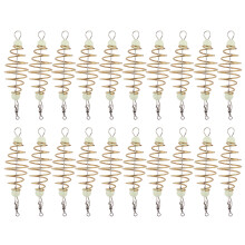 Accessoire de pêche Luminous Beans, conception pratique assurant une visibilité nocturne, amorceur à ressort en alliage de cuivre pour une