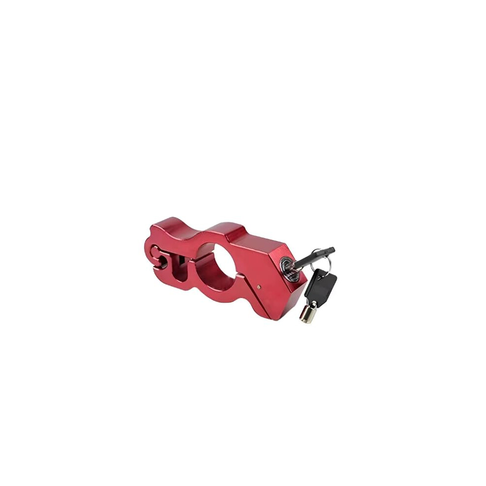 Motorcycle Lock Universal Handlebar Lock Security Antitheft For Scooters Mopeds Bicycles Atvs Red 9339159725047