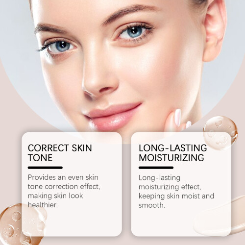 Moisturizing Liquid Foundation with Natural Concealer for Light Base 2